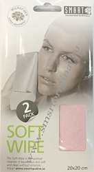 Smart Microfiber Салфетка для лица замша розовая 2 шт