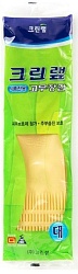 Clean Wrap Перчатки из натурального латекса для работы с продуктами, бежевые размер М, 1 пара