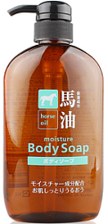 Kumano Cosmetics Horse Oil Жидкое мыло для тела увлажняющее с лошадиным маслом 600 мл