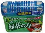 Kokubo Дезодорант-поглотитель неприятных запахов экстракт зелёного чая для холодильника (общая камера) 150 г