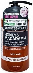 Kundal Honey & Macadamia Интенсивно увлажняющий гель для душа с ароматом Цветущей вишни 500 мл