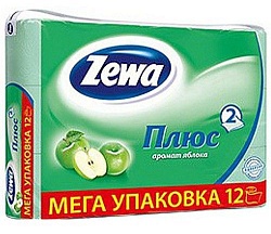 Zewa Плюс Туалетная бумага Яблоко 2 слоя 12 шт.