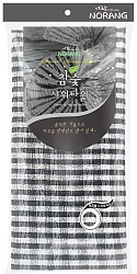 Sewon CNS Norang Charcol Massage Shower Towel Массажная мочалка с древесным углём жёсткая 30 х 98 см