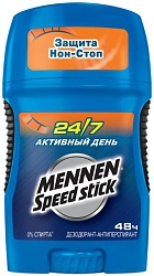 Mennen Speed Stick дезодорант стик 24/7 Активный день 50 г
