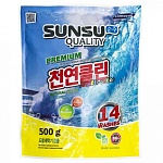 Sunsu Quality Multi Color Стиральный порошок универсальный концентрированный бесфосфатный для цветных 500 гр на 14 стирок в мягкой упаковке