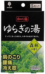 Kiyou Jochugiku Соль для ванн Горячие источники аромат леса 5 шт х 25 г