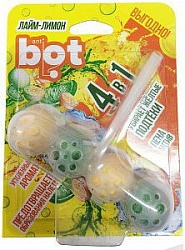 Anti bot Подвесной блок для унитаза 4 в 1 лайм-лимон