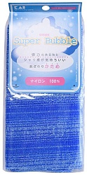 Kai Super Bubble Мочалка для тела массажная жёсткая синяя 30 х 100 см
