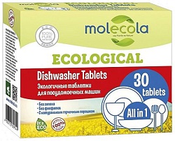 Molecola Экологичные таблетки для посудомоечных машин 30 шт