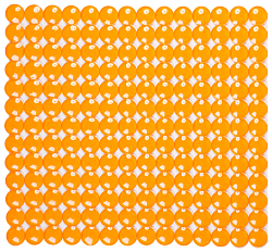 Антискользящий коврик для ванны Rondo оранжевый 52 х 52 см 0160