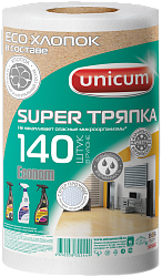 Unicum Супер Тряпка Econom 140 лист/рул 25 * 21 см зелёная этикетка