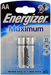 Energizer Maximum Батарейка алкалиновая пальчиковая LR6/R6 тип АА 2 шт