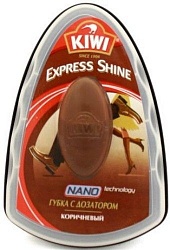 Kiwi Экспресс губка с дозатором для обуви коричневая 7 мл
