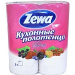 Zewa полотенца кухонные "Декор" 2-хслойные 2 шт.