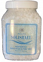 Solisrael Соль Океаническая натуральная для принятия ванн банка 1,2 кг