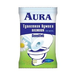 Aura Влажная бумага туалетная 20 шт
