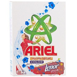 Ariel Color Lenor Стиральный порошок для цветных тканей Автомат Touch of Lenor 450 г