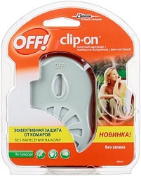 Off! Прибор с фен-системой и сменным картриджем Clip-On 100 мл