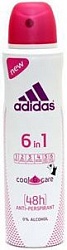 Adidas Дезодорант антиперспирант для женщин спрей 6 в 1 Cool&Care 150 мл