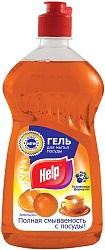 Help Минута средство для мытья посуды Апельсин 500 мл