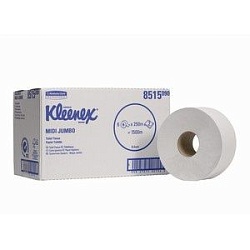 Kimberly-Clark Бумага туалетная Kleenex Midi Jumbo 2-хслойная белая 250 м