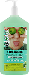 Organic People &Fruit Гель-Эко для мытья посуды с органической дикой мятой и лаймом 500 мл