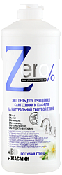 Zero Гель для очищения сантехники и кафеля на натуральной голубой глине + жасмин 500 мл