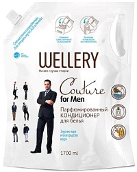 Wellery Couture For Men Парфюмированный кондиционер для белья, аромат моря и кедра (дойпак) 1,7л