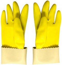 Rubberex Перчатки резиновые Silvers большие жёлтые двухслойные