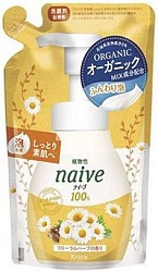 Kracie Naive Пенка для умывания Naive цветы и травы сменная упаковка 180 мл