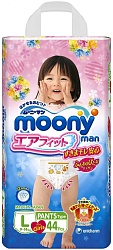 Moony Man трусики для девочек L 9-14 кг 44 шт