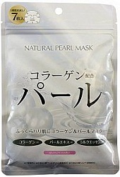 Japan Gals Натуральные маски для лица с экстрактом жемчуга 7 шт