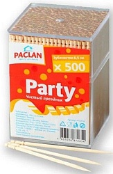 Paclan зубочистки в пластиковом диспенсере 500 шт
