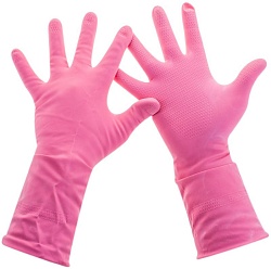 Универсальные резиновые перчатки Frida розовые размер S 2226000