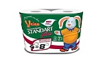 Veiro Linia Standart Plus Туалетная бумага 2-слойная 4 рулона