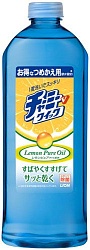 Lion Быстродействующее средство для мытья посуды Charmy V Quick с натуральными маслами лимон закручивающаяся крышка 400 мл