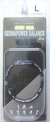 M-Kaep Германиевый браслет с усиленной застёжкой для занятий спортом и активного образа жизни размер L 19,7 см тёмно-синий