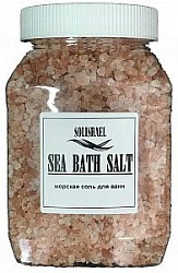 Solisrael Соль гималайская натуральная для ванн банка 1,2 кг