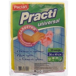 Paclan салфетки Practi для уборки 30 х 40 см 10 шт