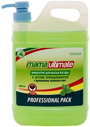 Mama Ultimate Концентрат для мытья посуды Зелёный чай канистра 2000 мл