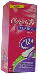 Carefree Прокладки ежедневные Maxi Large fresh 20 шт
