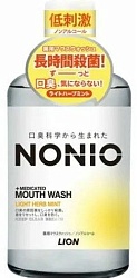 Lion Nonio Профилактический зубной ополаскиватель без спирта легкий аромат трав и мяты 80 мл