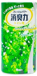 ST Shoushuuriki Жидкий Дезодорант–ароматизатор для туалета c ароматом яблочной мяты 400 мл
