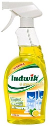Ludwik Средство для мытья стёкол и кафеля с алкоголем Лимон триггер 0,75 л