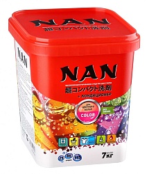 Nan Высококонцентрированный стиральный порошок с кондиционером для цветного белья 700 гр