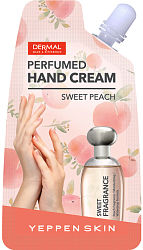 Yeppen Skin Парфюмированный увлажняющий крем для рук с экстрактом персика и гиалуроновой кислотой аромат сладкого персика 20 г