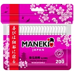 Maneki Ватные палочки гигиенические Sakura. 200 шт в zip-пакете.