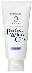 Shiseido Senka Perfect White Clay Очищающая пенка для умывания на основе белой глины 120 г