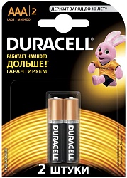 Duracell Батарейка Basic ААА 1,5 V LR03 CN 2 шт