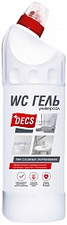 Decs WC Гель средство для удаления известкового налёта и ржавчины с фаянсовых изделий 750 мл
